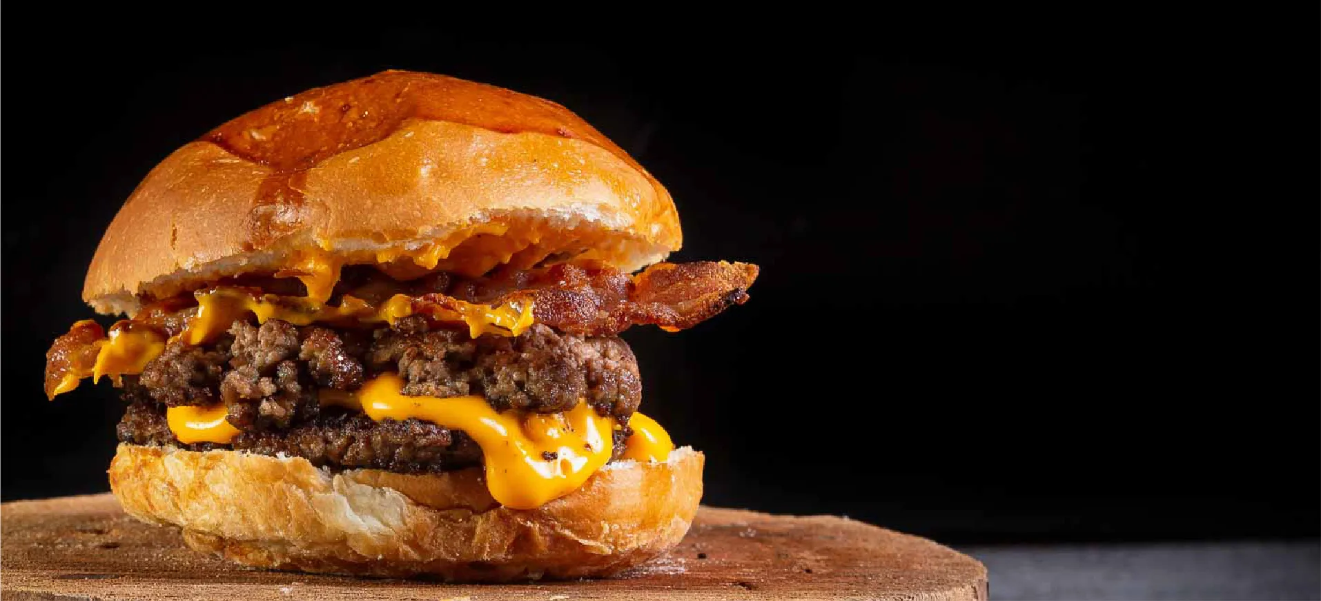 The Olde Detroit Burger Bar Bacon Cheeseburger